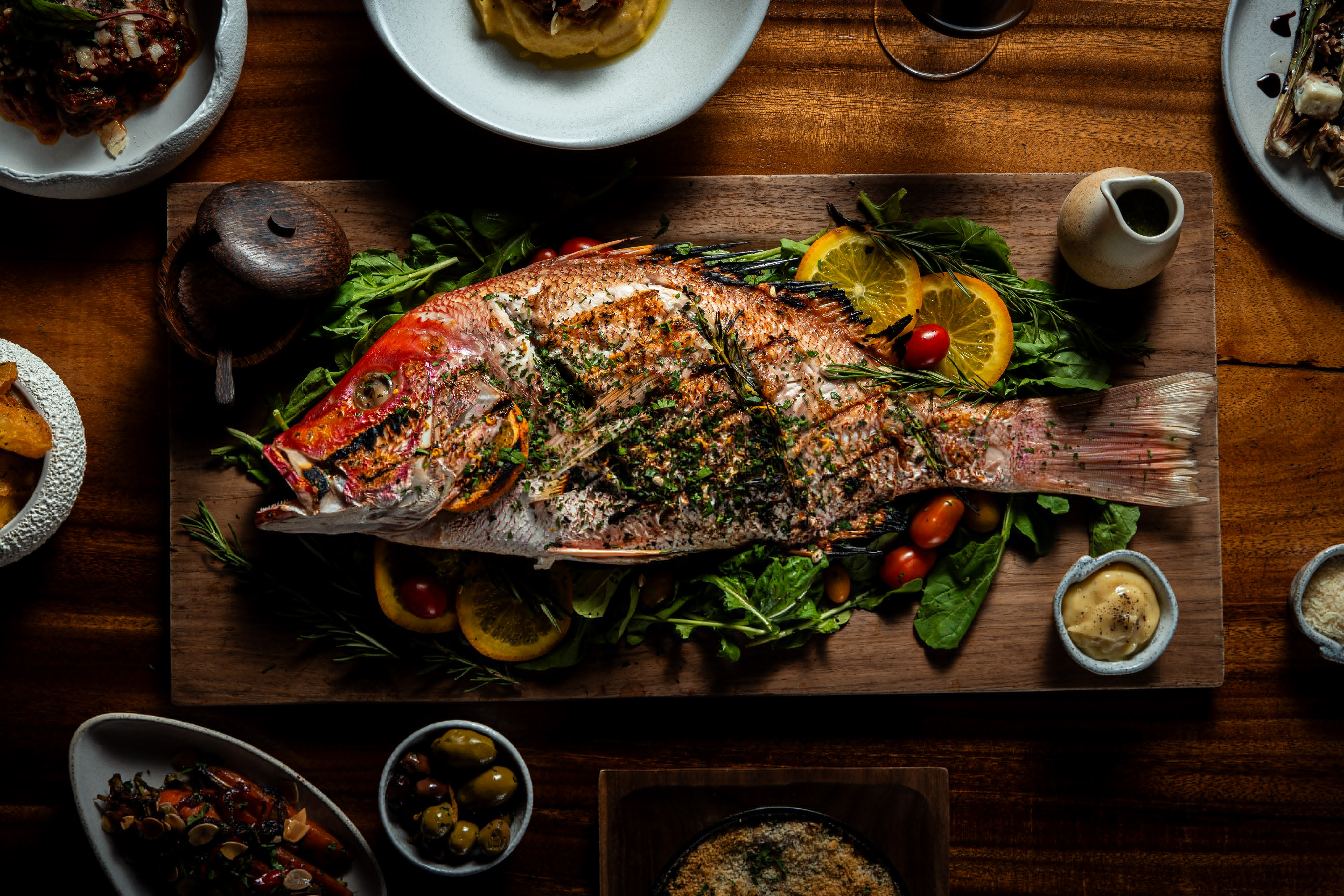 Professional fish dish photography